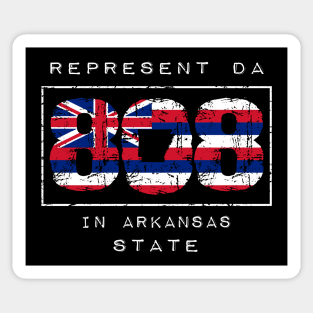 Rep Da 808 in Arkansas State by Hawaii Nei All Day Sticker